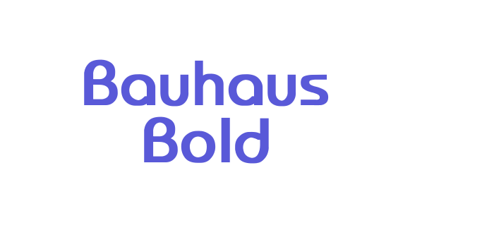 Bauhaus Bold Font Download