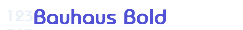 Bauhaus Bold-font