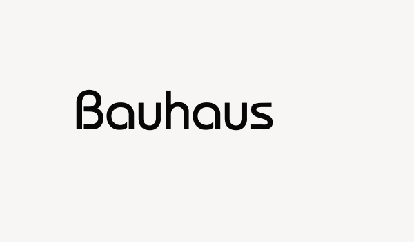 Bauhaus Font