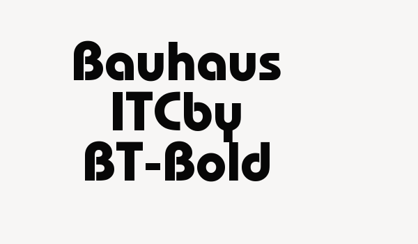 Bauhaus ITCby BT-Bold Font