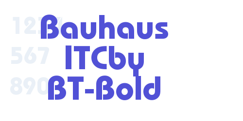 Bauhaus ITCby BT-Bold-font-download