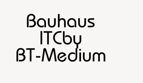 Bauhaus ITCby BT-Medium Font