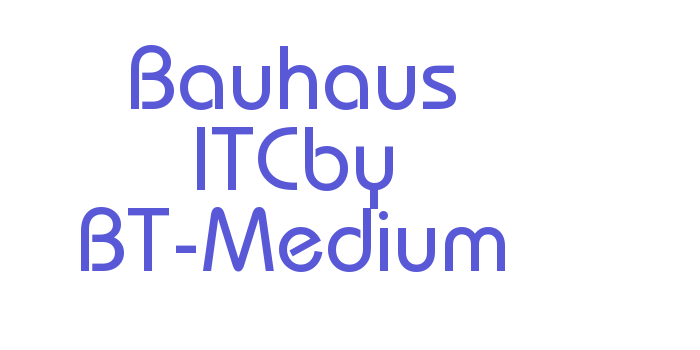 Bauhaus ITCby BT-Medium Font Download