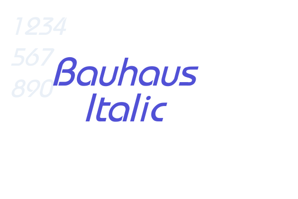 Bauhaus Italic
