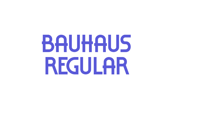 Bauhaus Regular Font