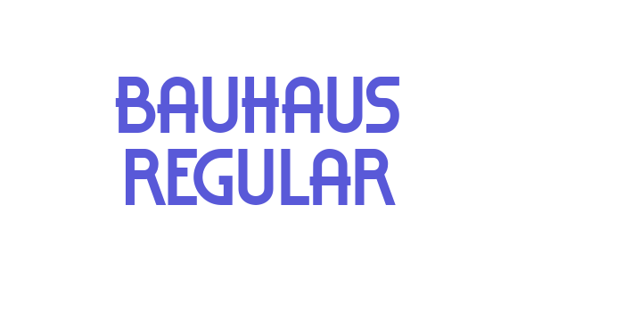 Bauhaus Regular Font Download