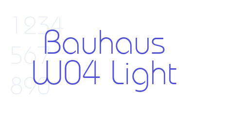 Bauhaus W04 Light-font-download
