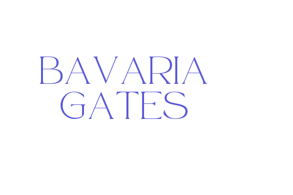 Bavaria Gates Font