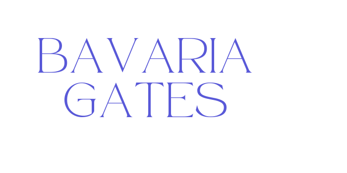 Bavaria Gates Font