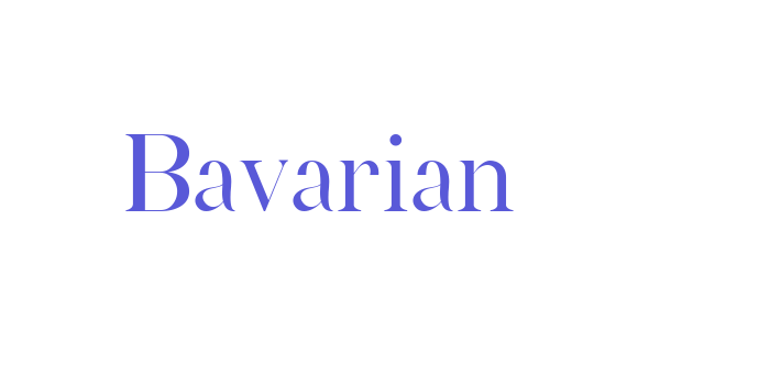 Bavarian Font