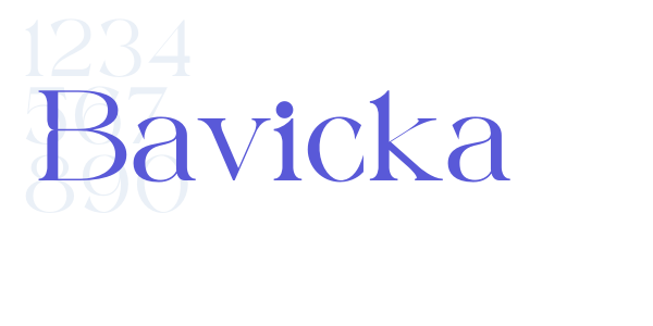 Bavicka font