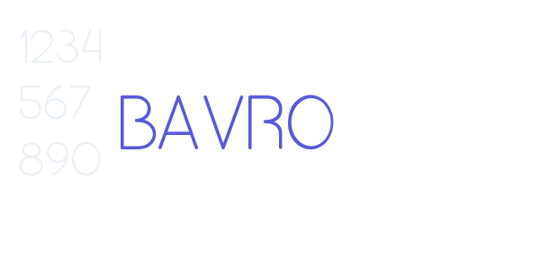 Bavro font free