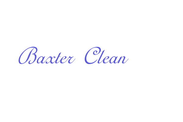 Baxter Clean Font