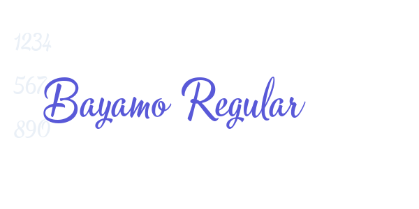 Bayamo Regular font free