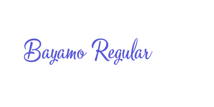 Bayamo Regular Font Download