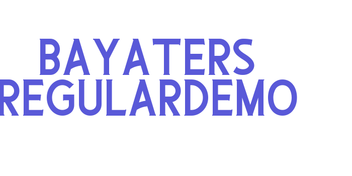 Bayaters RegularDemo Font Download