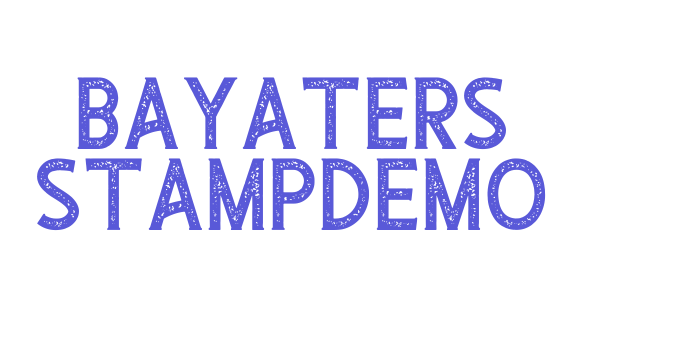 Bayaters StampDemo Font Download