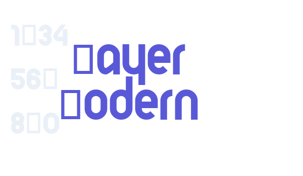 Bayer Modern Font