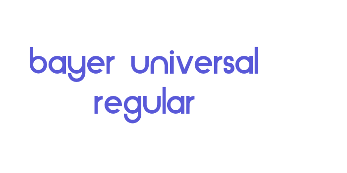 Bayer Universal Regular Font Download