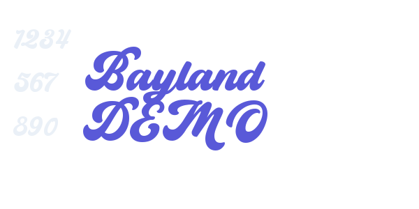 Bayland DEMO font