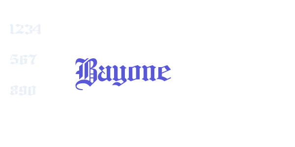 Bayone font