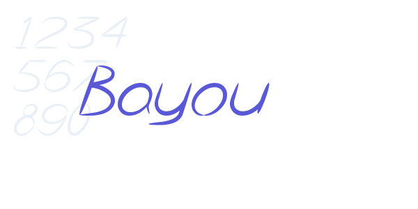 Bayou font