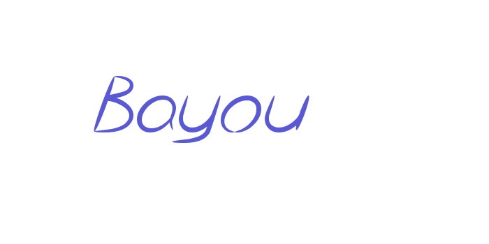 Bayou Font Download