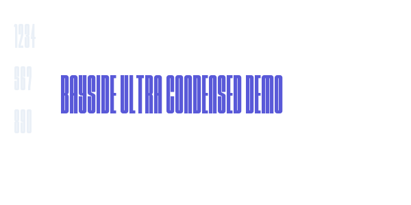 Bayside Ultra Condensed Demo font free