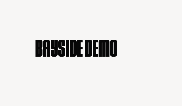 Bayside Demo Font