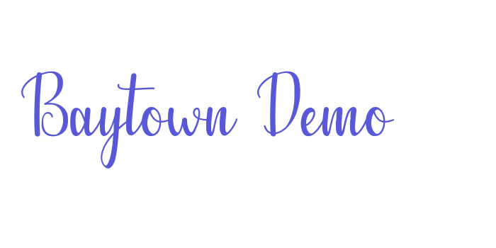 Baytown Demo Font