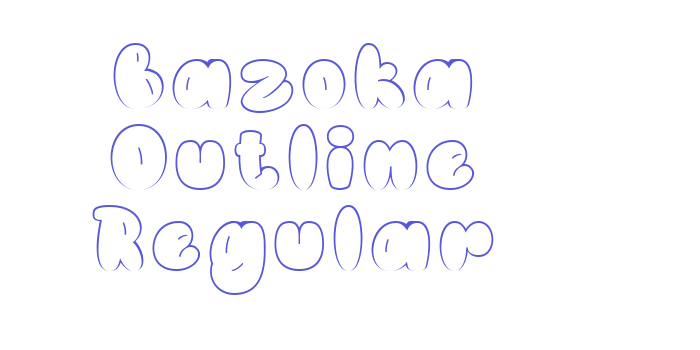 Bazoka Outline Regular Font Download