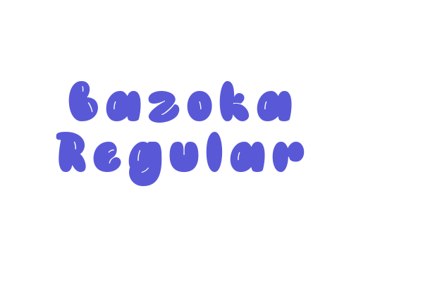 Bazoka Regular Font