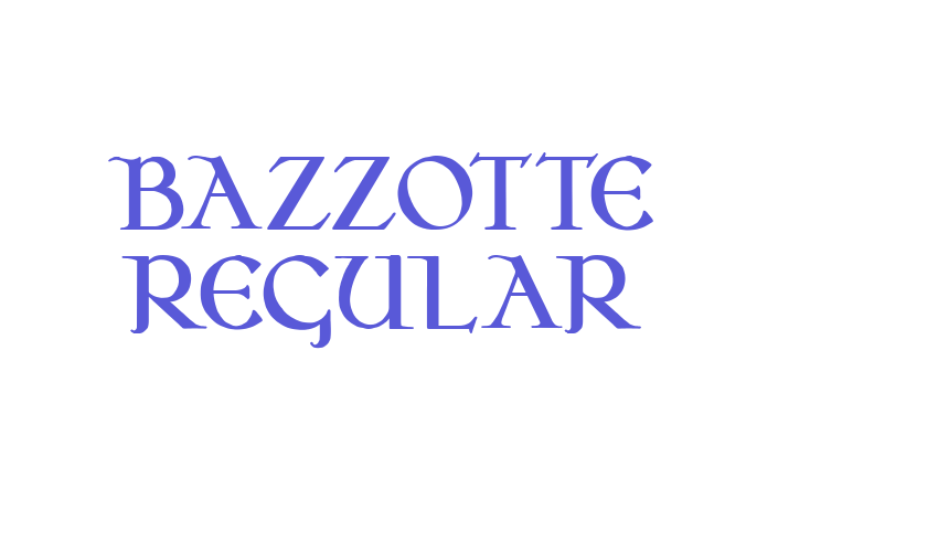 Bazzotte Regular Font Download