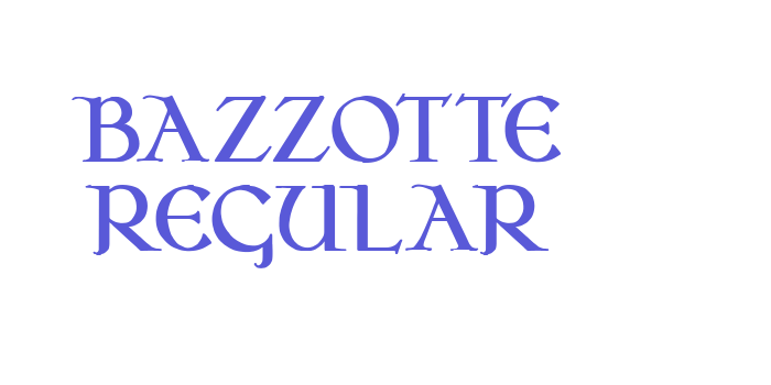 Bazzotte Regular Font Download