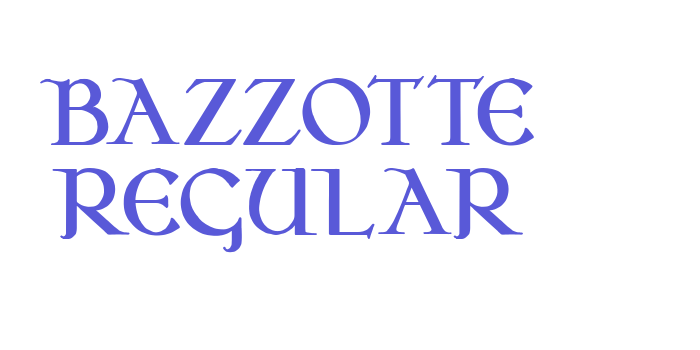 Bazzotte Regular Font