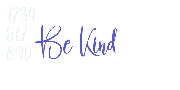 Be Kind font