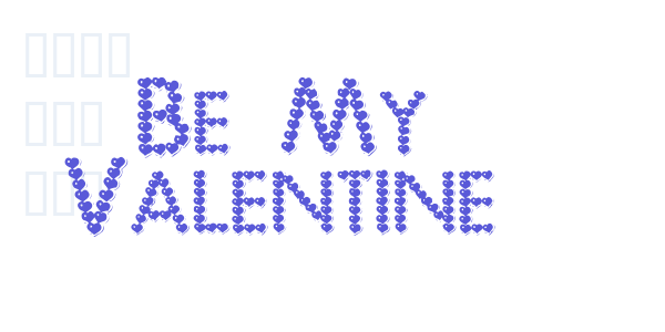 Be My Valentine font