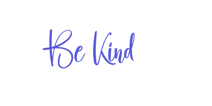 Be Kind Font Download