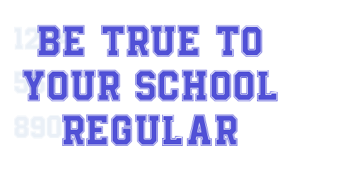Be True To Your School Regular-font-download