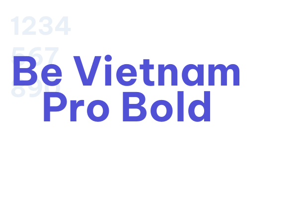 Be Vietnam Pro Bold