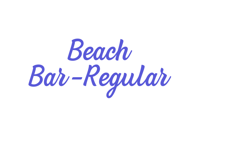 Beach Bar-Regular Font Download