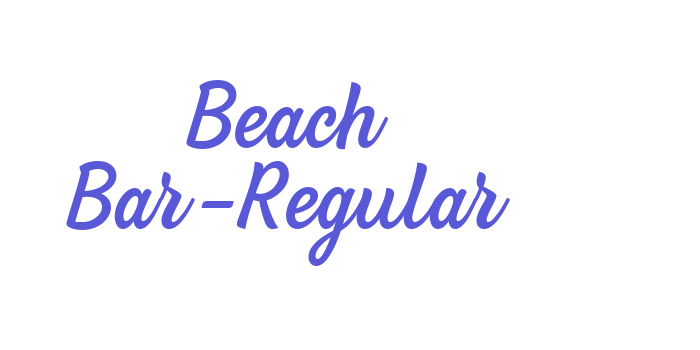 Beach Bar-Regular Font Download