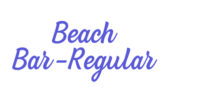 Beach Bar-Regular Font