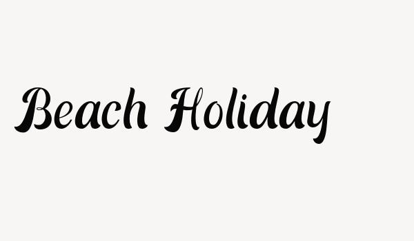 Beach Holiday Font