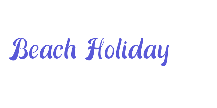 Beach Holiday Font Download