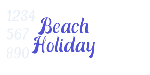 Beach Holiday-font-download