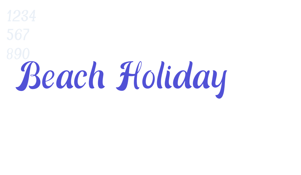 Beach Holiday-font-download