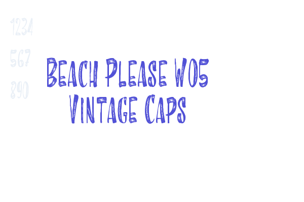 Beach Please W05 Vintage Caps