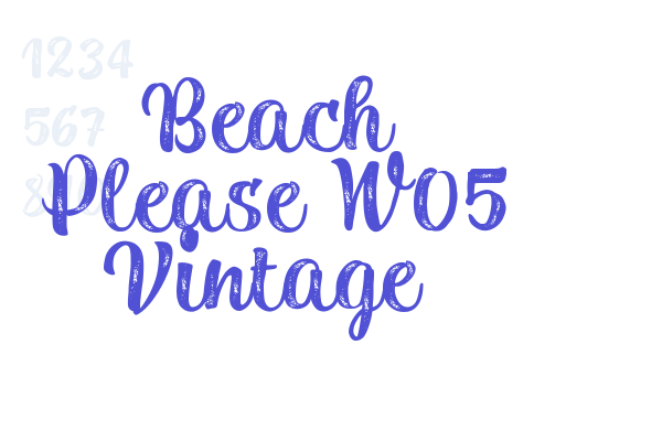 Beach Please W05 Vintage Font Download