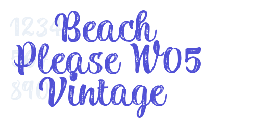 Beach Please W05 Vintage-font-download